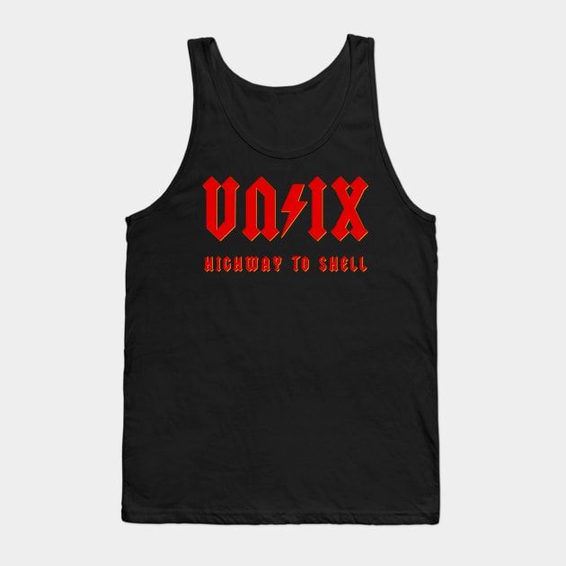 UNIX red Tank Top by karlangas